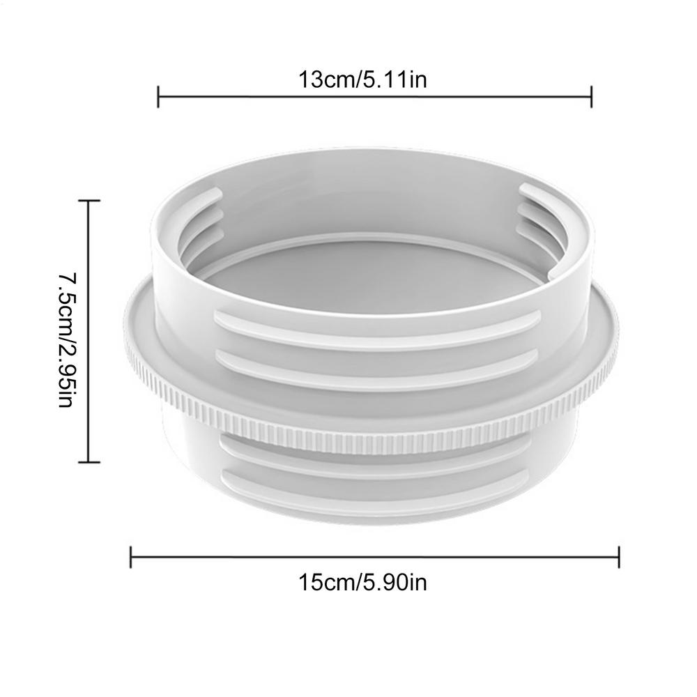 

1pcs Portable AC Coupler Hose Adapter Universal Hose Reducer Mobile Air Conditioner Exhaust Hose Connector for Air Conditioners білий