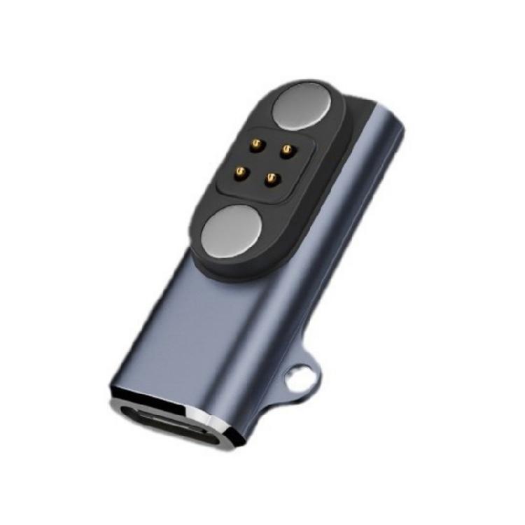 Portable Magnetic Charging Cord Connector Type C to 4pin Conversion Adapter for Wireless Bone Conduction Headphones