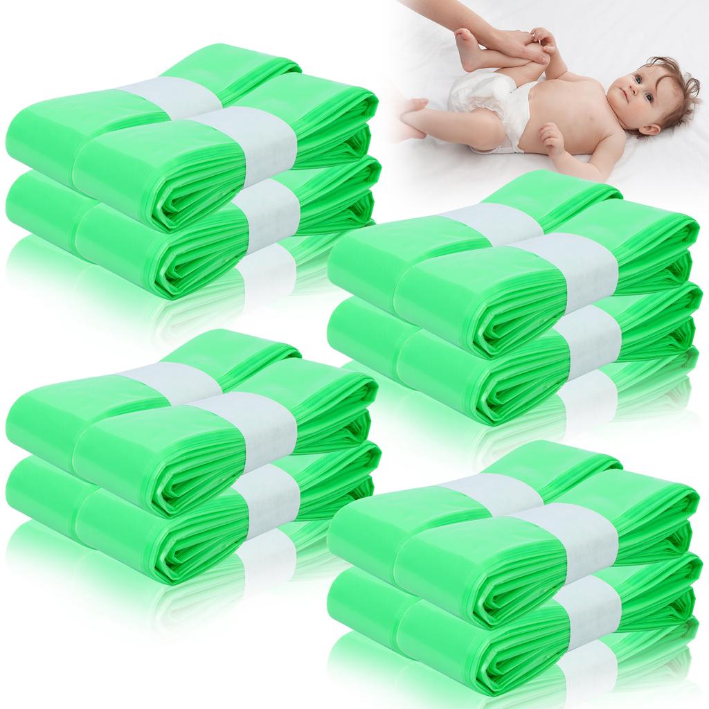 16 Pcs Nappy Bin Refills Diaper Disposal Refills 4.5 M Baby Scented Diaper Pail Refill Bags Plastic Nappy Disposal Bags Disposab