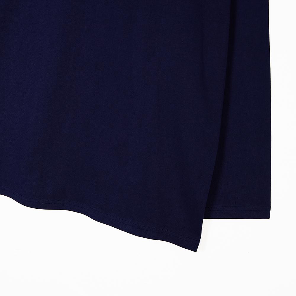 ASTRAL PROJECTION Ap Club Oversized Long Sleeve T-Shirt_Navy