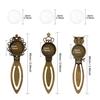 12 Stücke 6 Stile Antike Bronze Lesezeichen Anhänger Fach Glas Cabochon Handwerk Diy