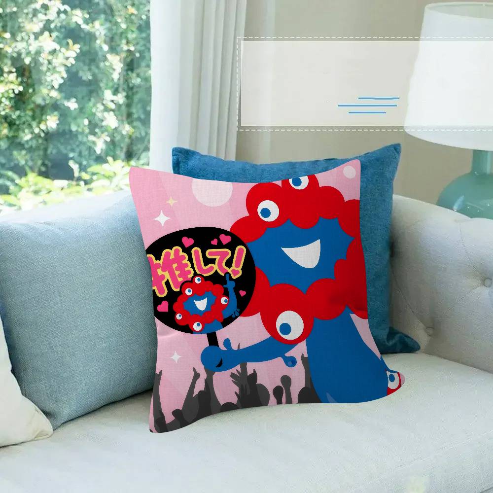Cartoon M-Myaku-Myaku Personalized Pillow Dust Cover Bedroom Kids Party Decoration Pillowcase Birthday Children Gift