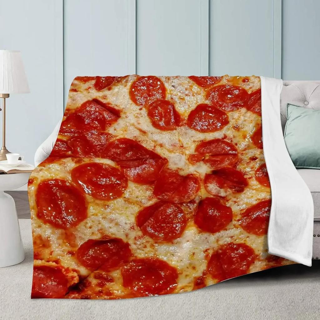 Bacon Throw Blanket Soft Warm Flannel Couch Cover For Men Women Funny Food Gift Home Textile