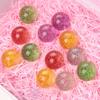 10pcs Children Bouncy Ball Toy Colored Bouncing Ball Rubber Outdoor Toys Sport Games Gold powder  Elastic Juggling Jumping Balls