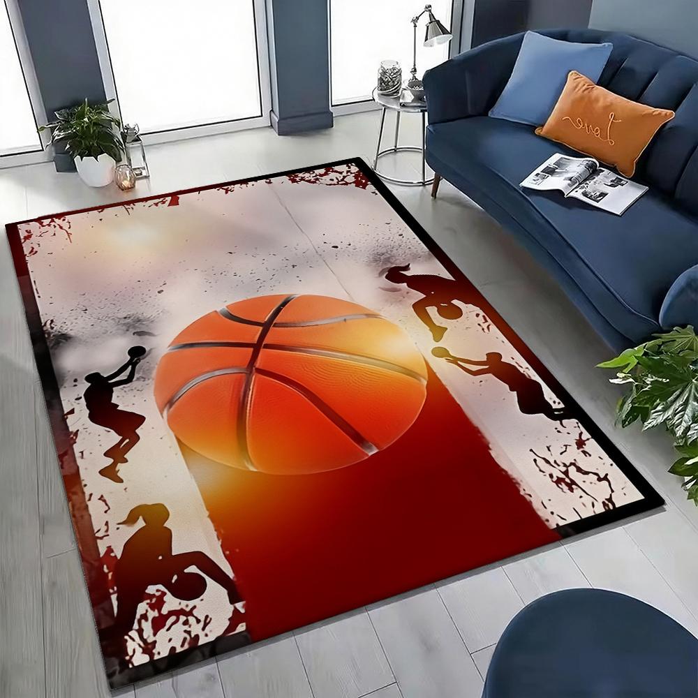 Basketball Court Rectangular Rug Allseason Carpet For Gaming Room Study Living Room Home Party Decor Christmas Gift