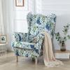 Bohemia Wing Chair Covers Stretch Spandex Armchair Slipcovers Removable Relax Sofa Slipcovers With Seat Cushion Cover 2023new