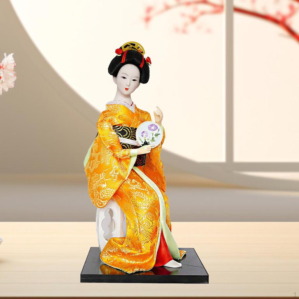 Japanese Geisha Doll - Artistic Home Decor Piece