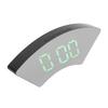 Clock Simple Electronic LED USB Mute Digital Alarm Clock for Office Bedroom Living RoomGreen