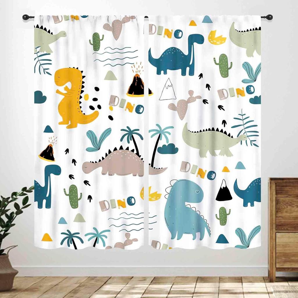 Kids Farm Curtains,Cartoon Animals Cute Chicken Duck Milk Cow Pig Happy Farm Curtains Window Drapes for Bedroom Living Room