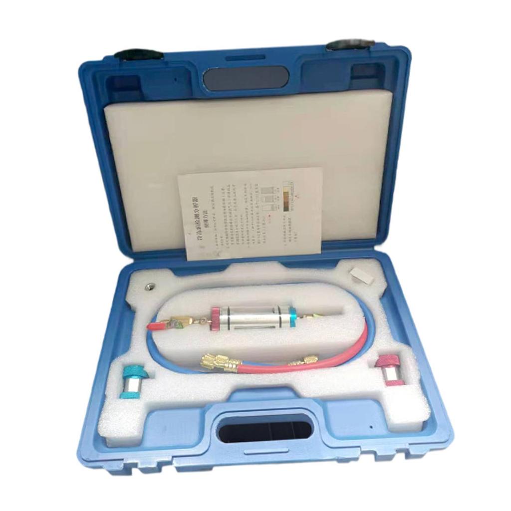 Car Air Conditioning Oil Filler Practical Aluminum Alloy Stable Refrigeration Oil Regulator Auto Repair Tool for Vehicle