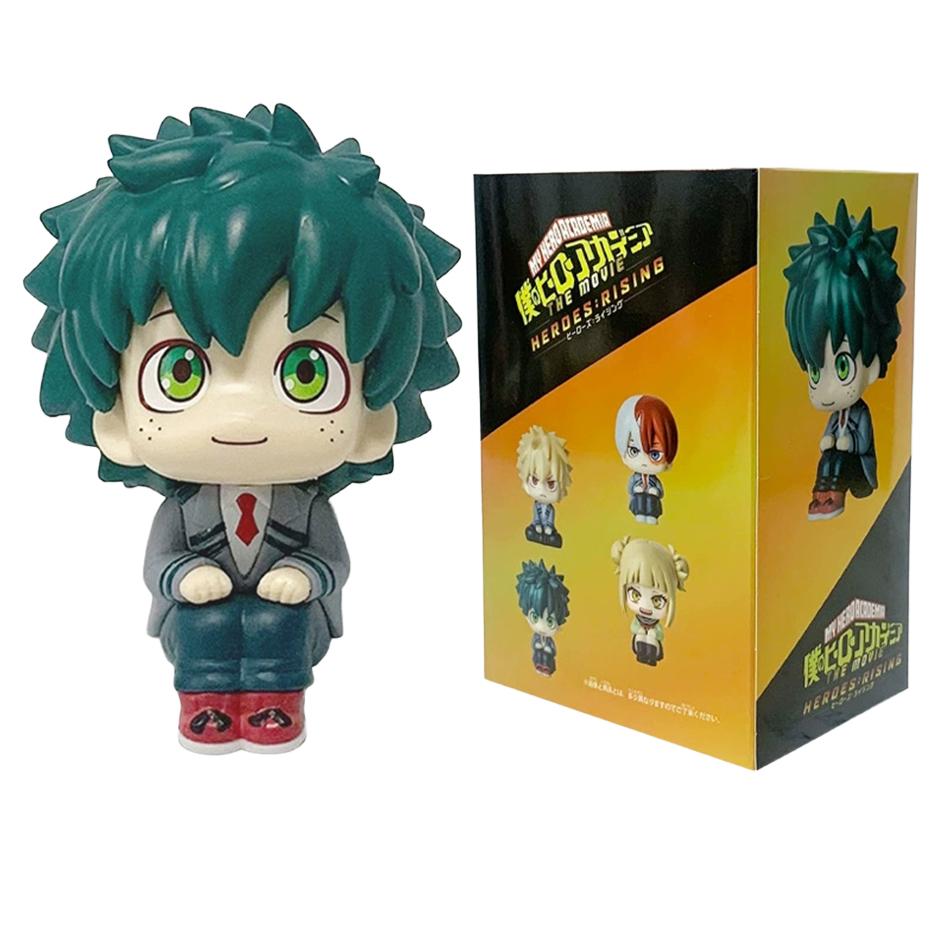 6PCS/4PCS Anime Figure PVC Q-Version Bakugou Katsuki Midoriya Izuku Action Figures Series Model Suitable For Collection Or Gift
