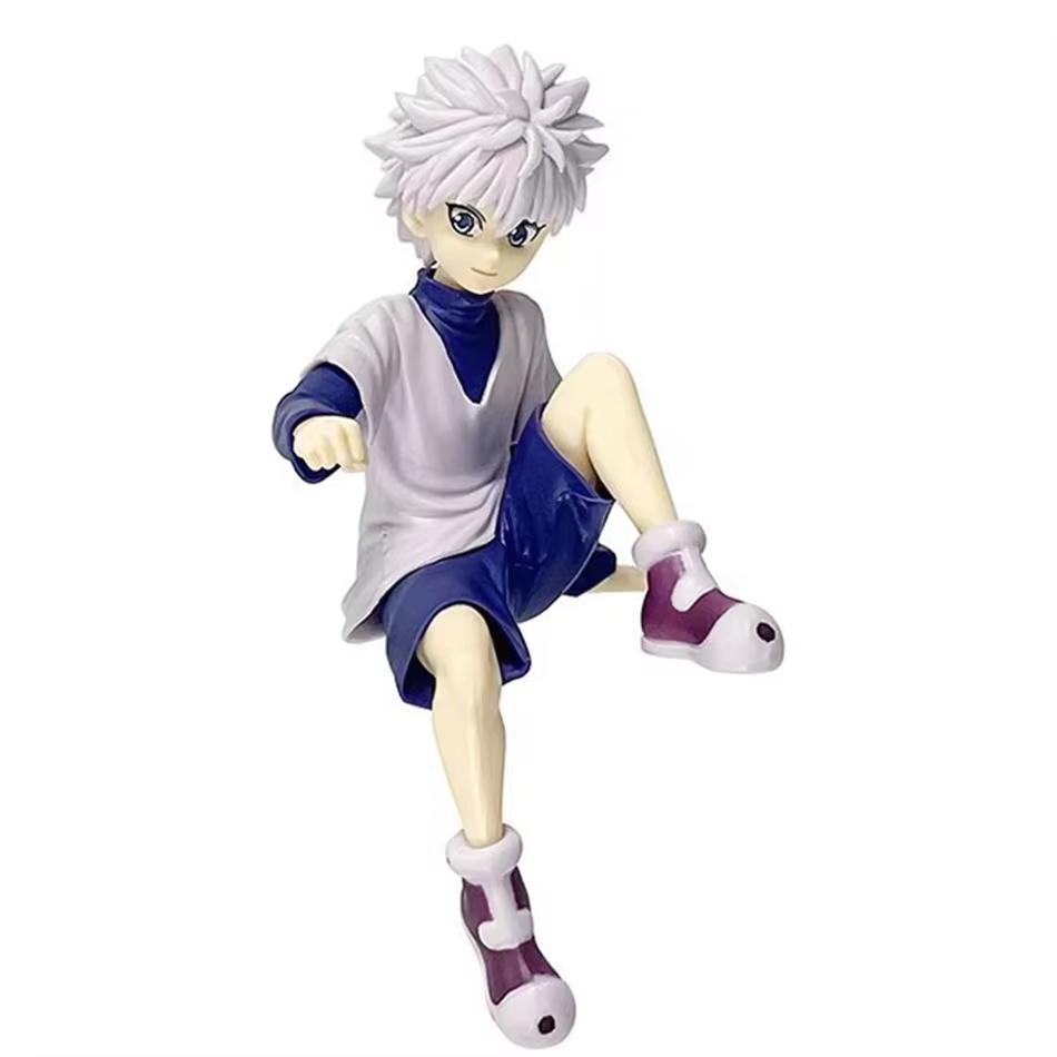 11.5-14cm Full Time Hunter Anime Handmade Siso Xiaojie Kulolo Sitting Character Handmade PVC Model Ornament Birthday Gift