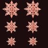 6Pcs/Set Hollow Christmas 3D Paper Snowflake Pendant Three-dimensional Christmas Decorations  Gifts