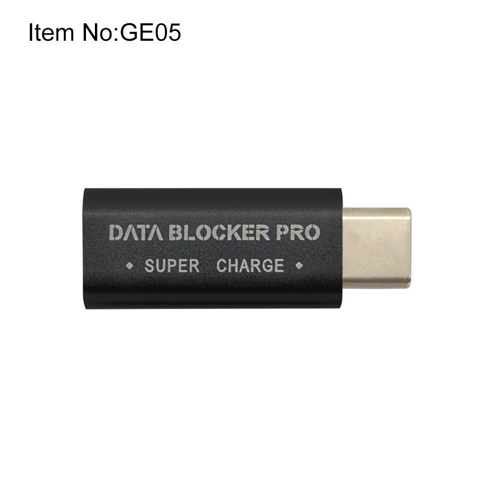 Aluminum USB-C Data Blocker: Anti-Skimming, Supports Fast Charging