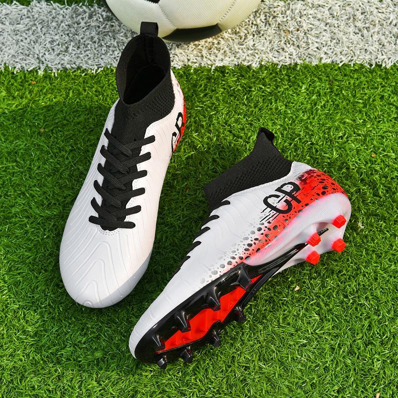 33-45 Children/ Teenagers Large Size High Long Nail Football Training Sneakers Men's and Women's Football Shoes