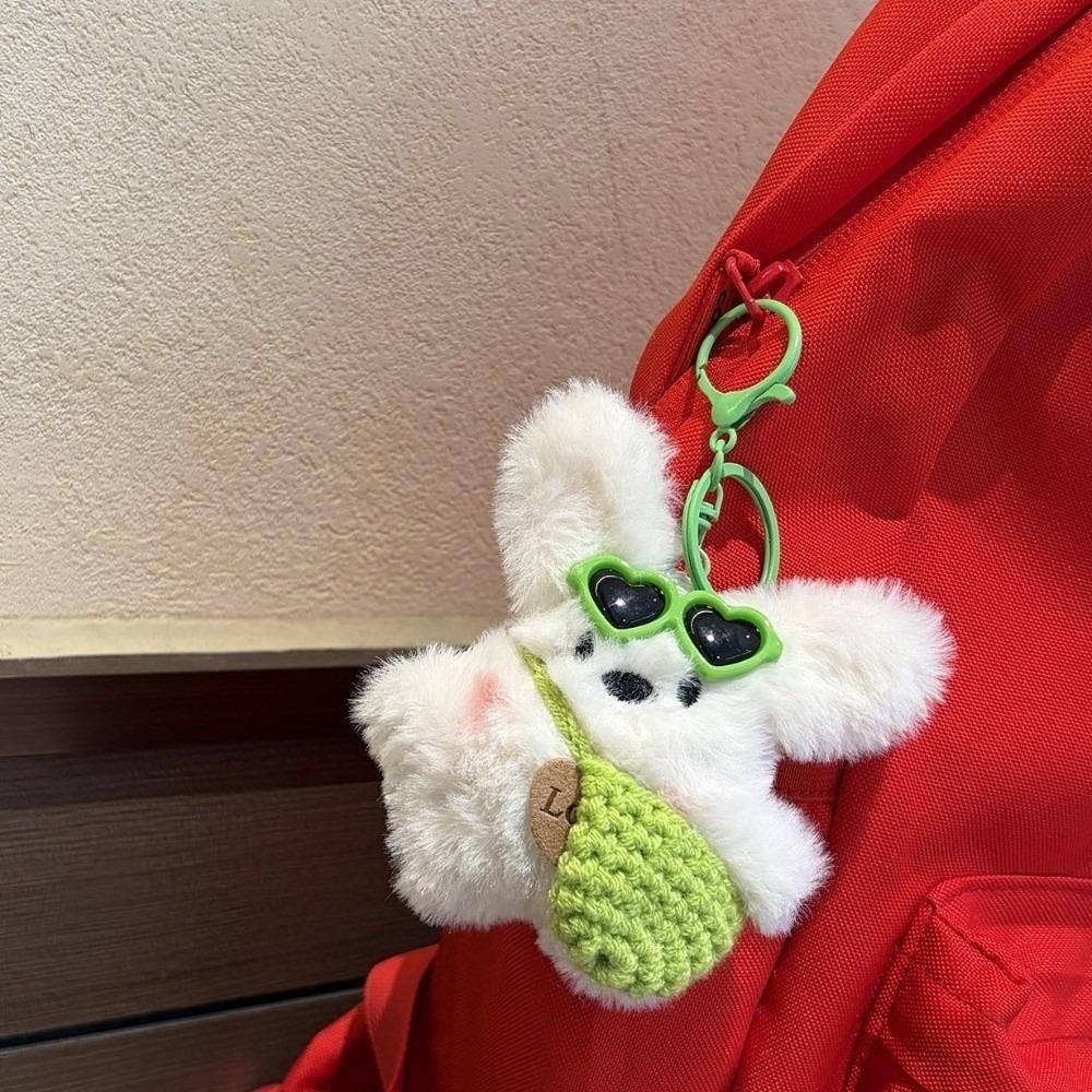 Kawaii Plush Rabbit Keychain Soft Car Key Ring Fashion Plush Keyring Birthday Gift