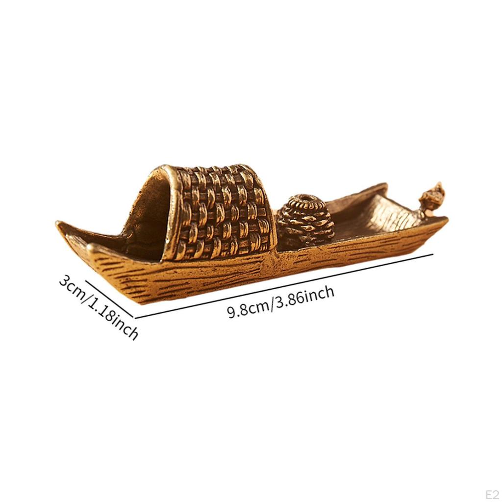 Incense Stick Stand Burner Tabletop Crafts Sculpture Brass Decorative for Bookcase Office