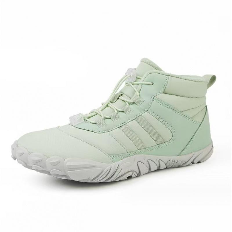 Men's and Women's Thickened Warm Hiking Mountaineering Thick Soles Comfortable Waterproof Non-slip Snow Boots Five Fingers Cotton Shoes