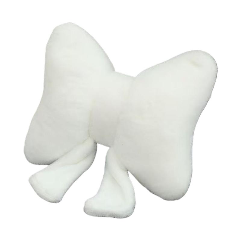 Stylish Bowknot Design Cushion Plush Fabric Back Support Throw Pillow For Home Office Use Sofa Couch Bedroom Decors