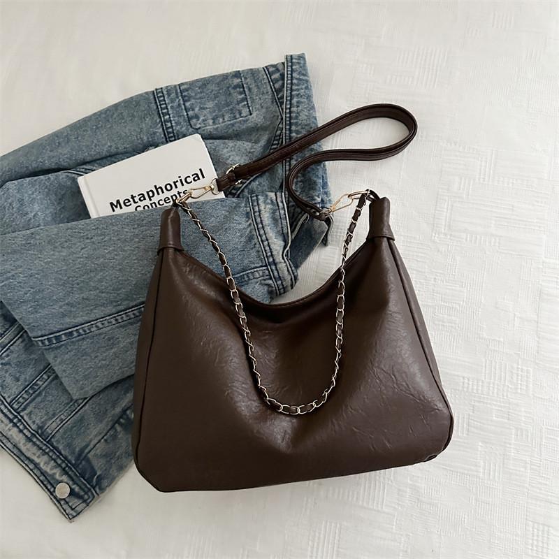 Pu Leather Tote Bag For Women With Large Capacity And Zipper Closure For Daily Commute