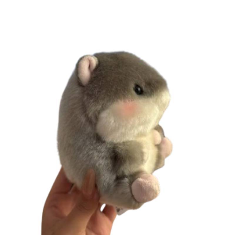 Ballshaped Hamster Plush Toy With Long Pile Fabric For Children And Gift