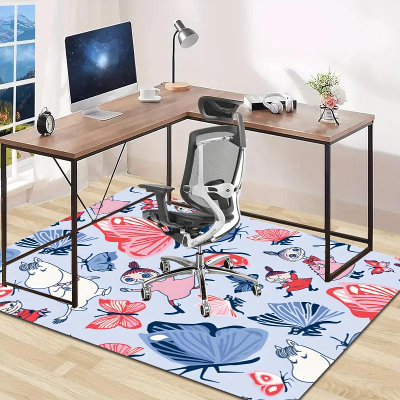 the Moomin Design Area Rug - Non-Slip, Soft & Cozy Floor Mat for Living Room, Bedroom, Office - Indoor/Outdoor Decorative Carpet