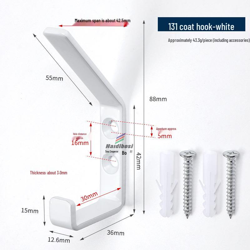 Multipurpose Wall Hook for Skis, Surfboards, Paddle Boards, Coats, Hats, Furniture, and Picture Frames