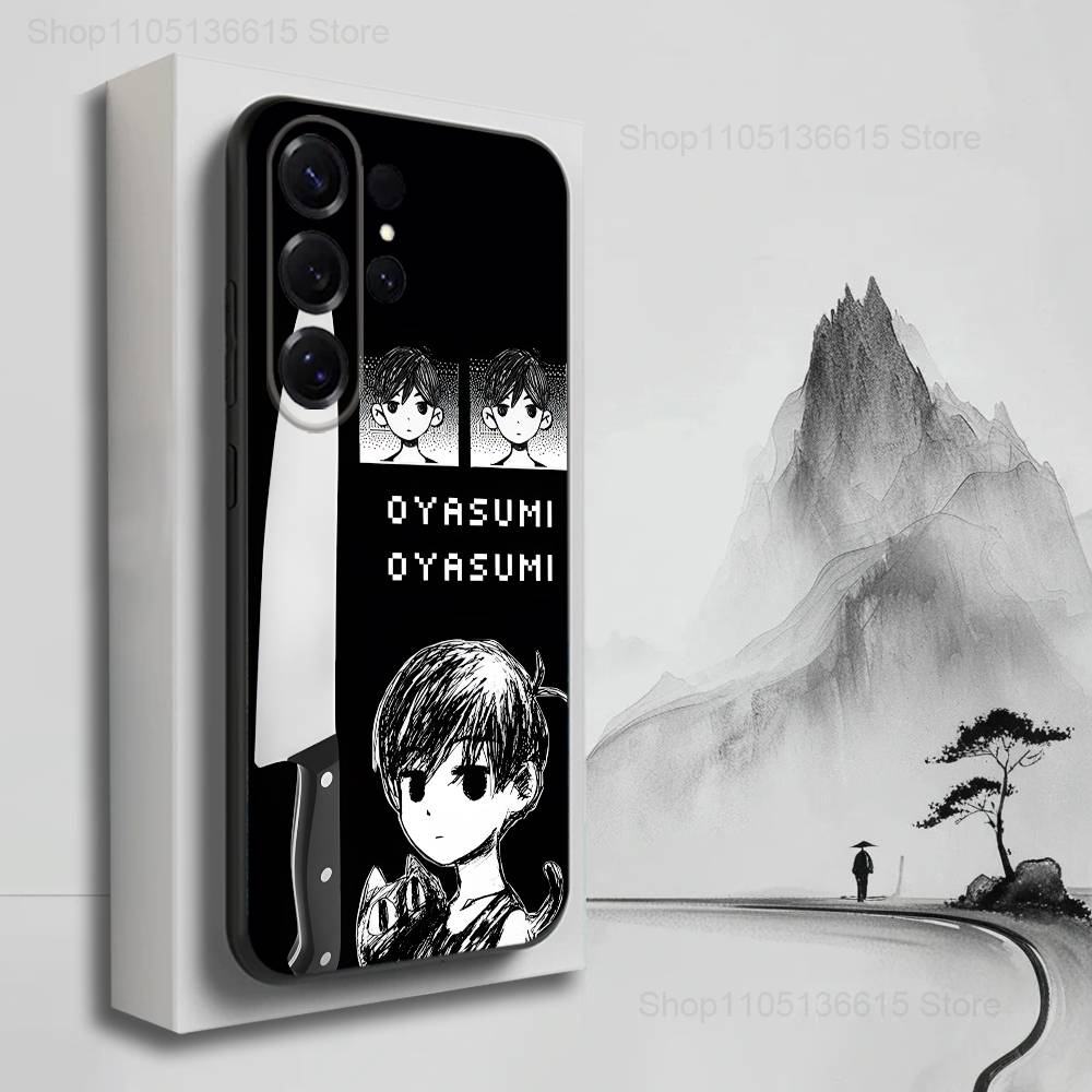 

E-Emotion O-Omori Game Phone For Samsung S22,S25,S24,S23,Ultra,FE,Plus,S21,S20,S10,S9,Lite,Soft Silicone Black SamsungS10lite