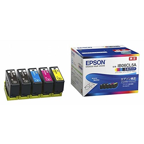 Epson genuine ink cartridge glasses IB06CL5A 5 pack black 2 bottles