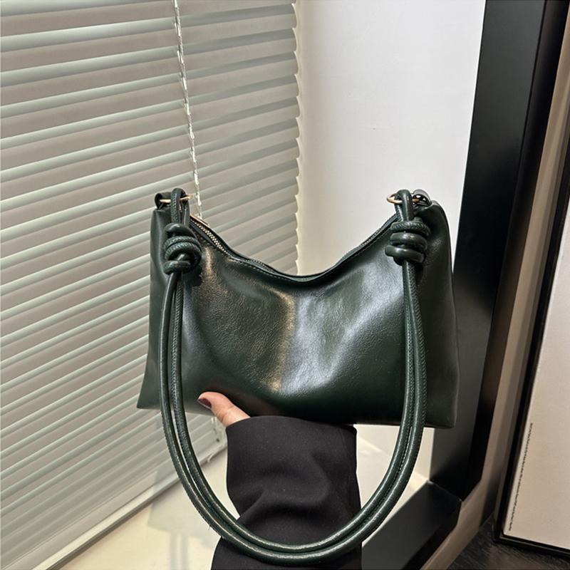 New Fashionable Women's Bag High-end Soft Leather Texture Single Shoulder Bag Women's Crossbody Bag Geometric Wide Shoulder