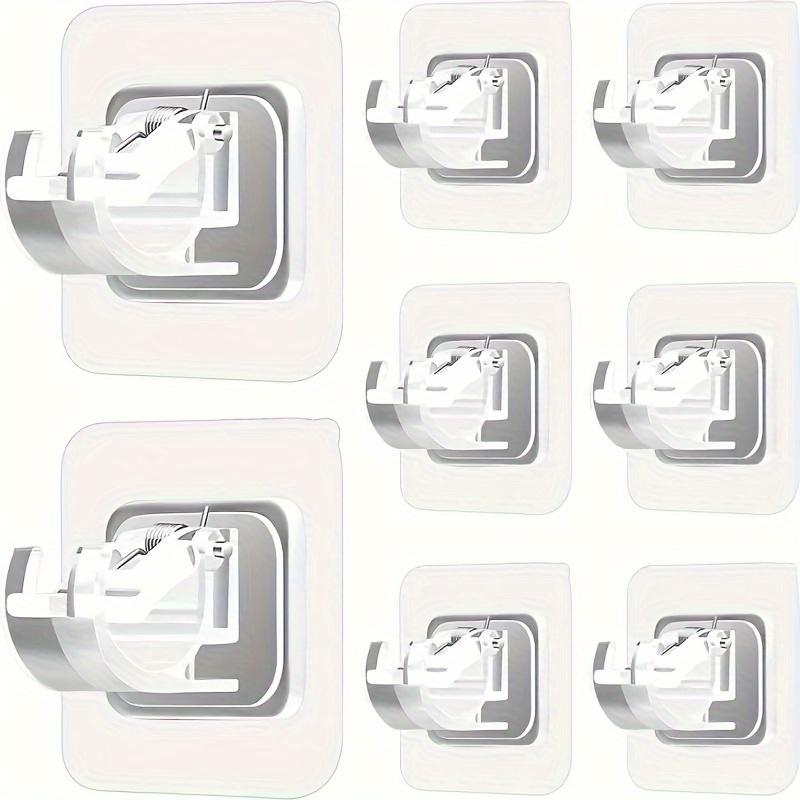 No Drill Curtain Rod Brackets - Hang Curtains Easily & Damage-Free Kitchen And Bathroom Crossbar Fixing Device Adhesive Hook