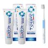 Shumitect Complete One EX Toothpaste, Clean Mint, Sensitive Teeth Care, High Fluoride Concentration (1450 Ppm), 2 Tubes + Toothbrush Included