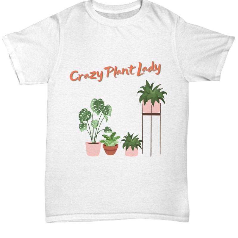 Crazy Plant Lady Potted Plants Graphic T-shirt XXXXL