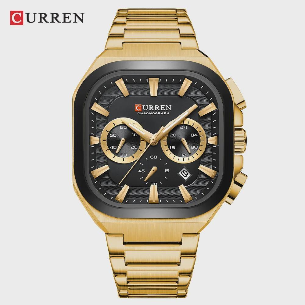 CURREN Quartz Watch Men Luxury Calendar Waterproof Business Wristwatch Luminous Big Dial Fashion Man Watch