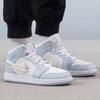 Air Jordan 1 Mid SE GS Glitter Swoosh Barnesko Blå Blå-tone Summit-White FQ9117-400