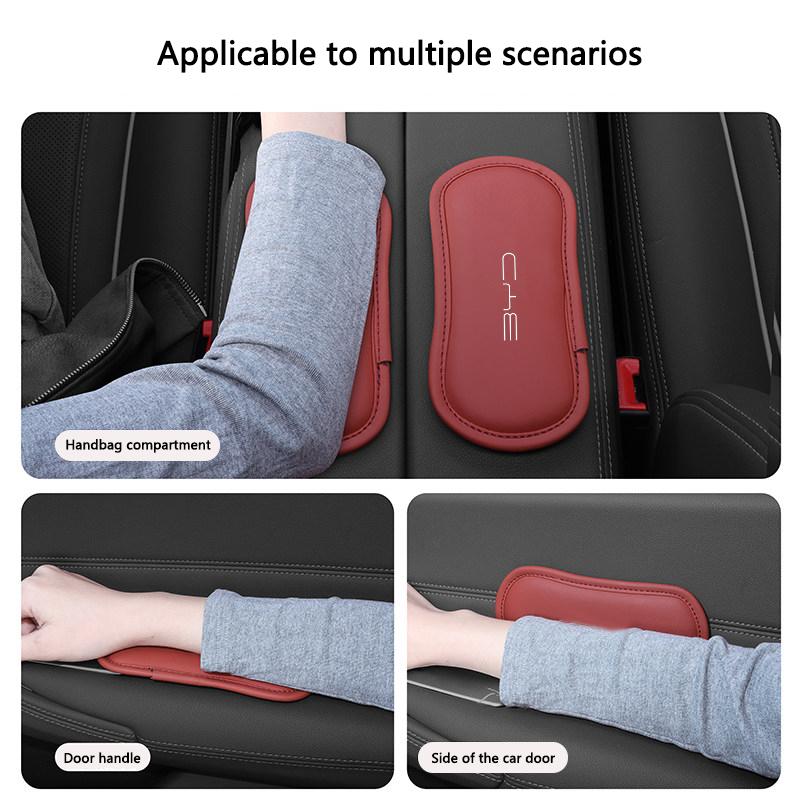 BME1 1Pc Car Interior Leg Knee Rest Pad Leather Support Accessories For BYD Seal u Yuan Up Atto 3 Seagull Han EV Dmi mini Dolphin G3