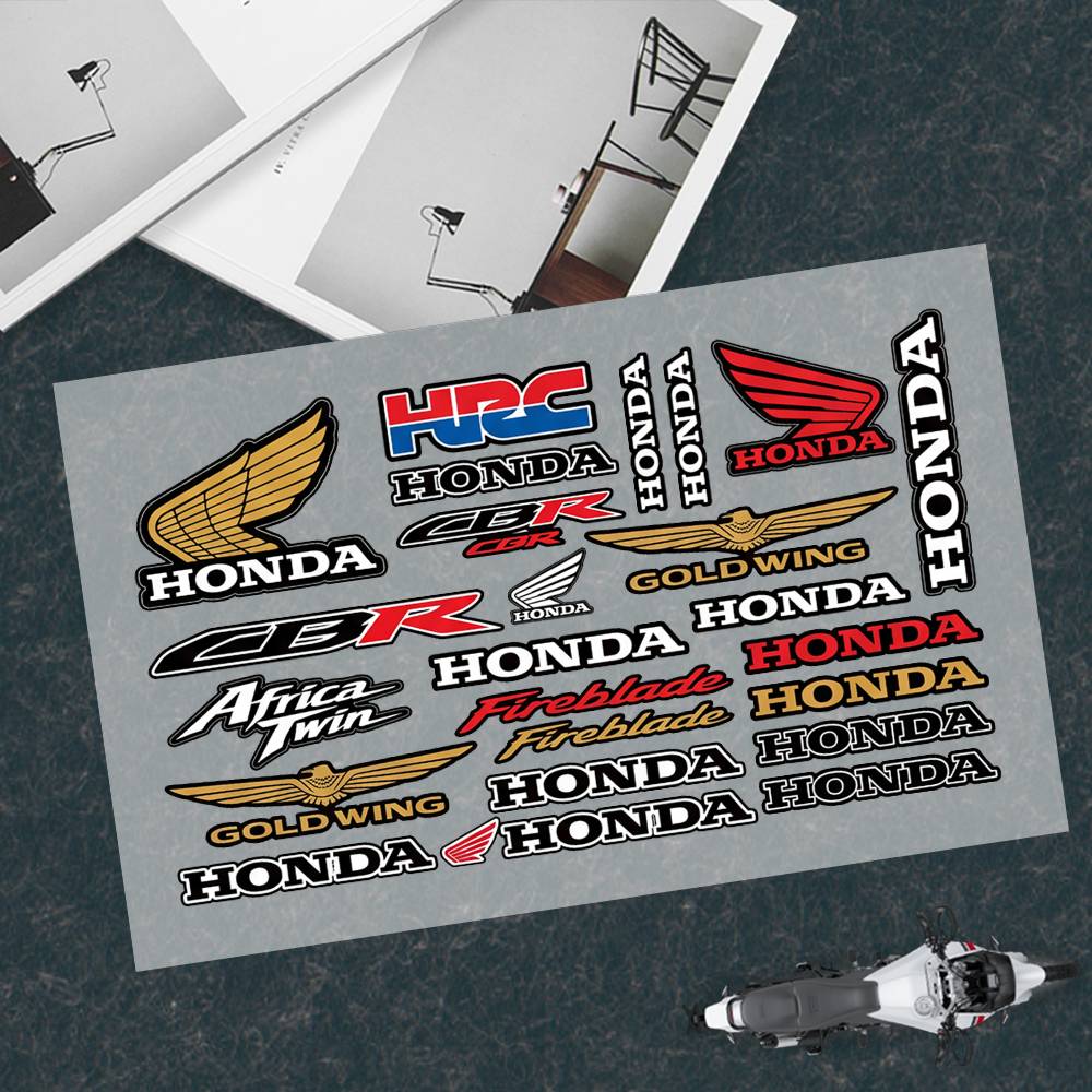 Honda-a Japanese Motorcycle Sticker Suitable For Motorcycle Body Reflective Car Sticker Helmet Decal XL0