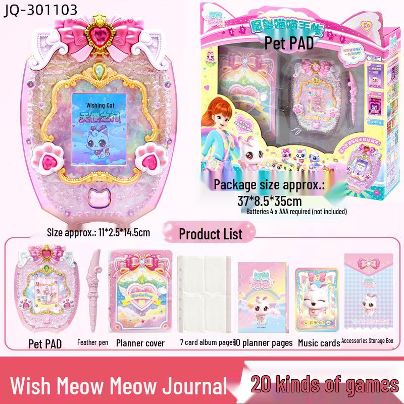 Beautiful Kitten Plush Toy Princess - Wish Meow Meow Birthday Gift for Girls