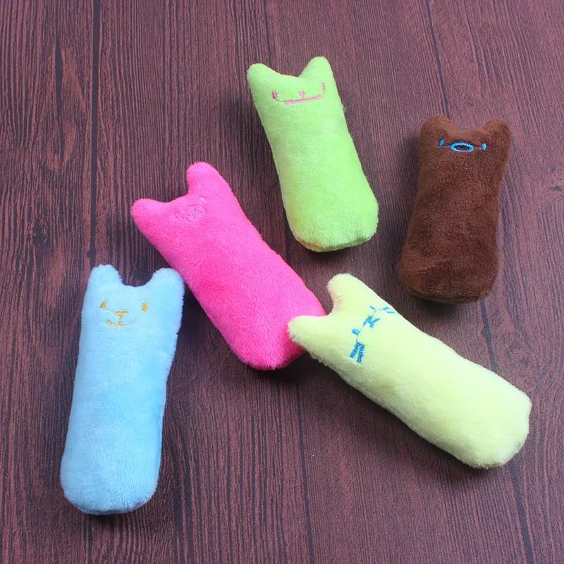 Practical Molar Cat Toy Cute Fun Interactive Plush Pet Chewing Sounding Kitten Claws Thumb Pillow Accessories