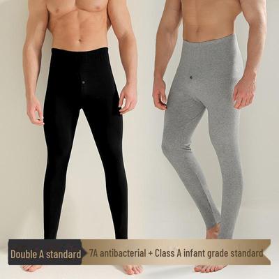 Men's Slim-Fit Pure Cotton Thermal Leggings - Large Sizes