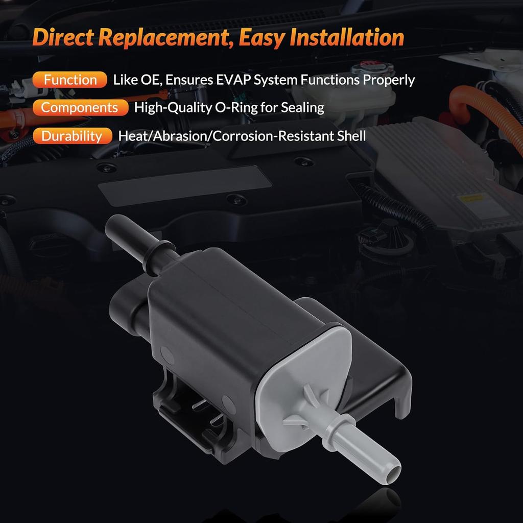 Vapor Canister Purge Valve Solenoid EVAP Compatible For Chevrolet Silverado, Tahoe, Trailblazer, Suburban, Colorado & GMC Sierra, Yukon & Buick