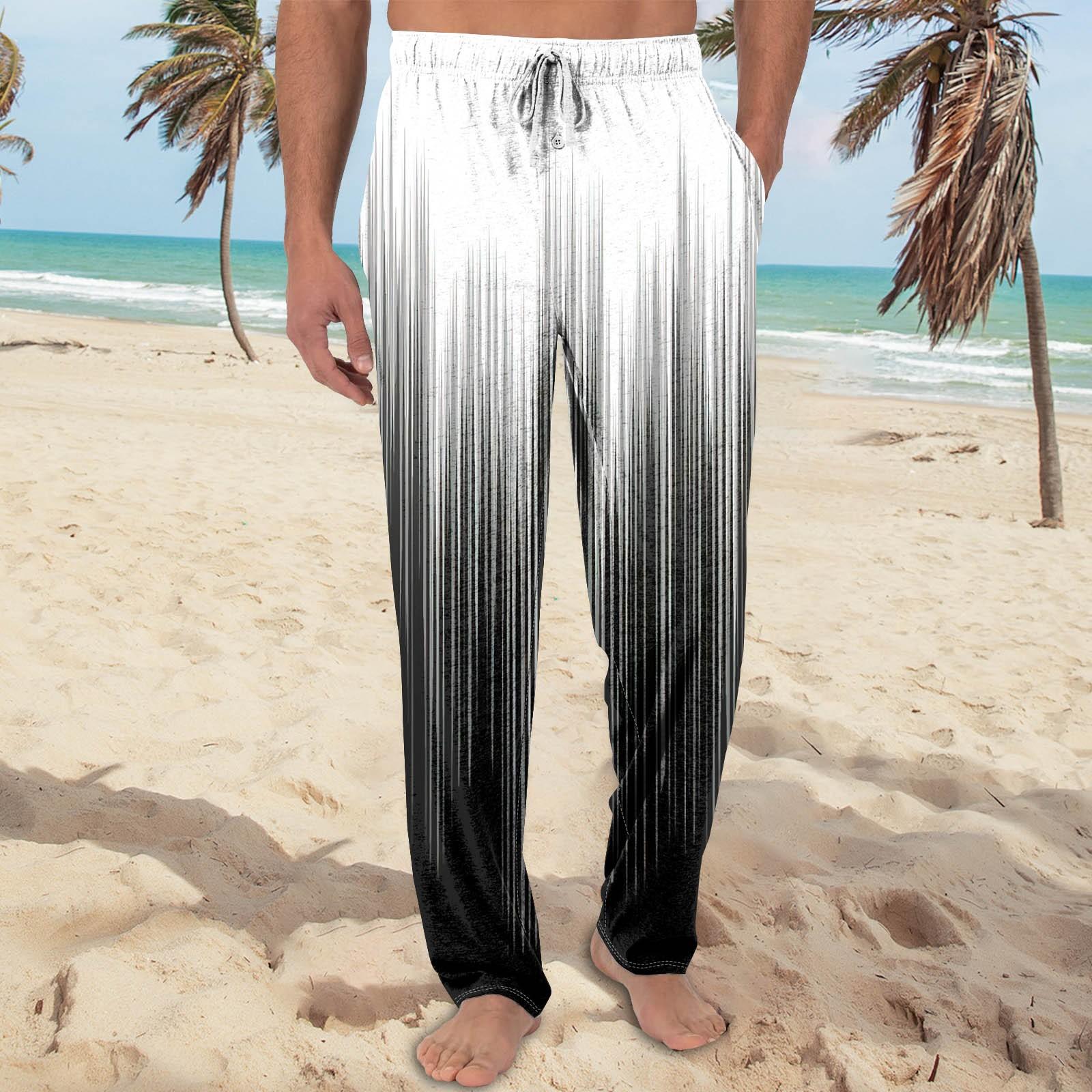 

Мужские трикотажные модные повседневные брюки с напечатанным карманом, пижамные брюки XL чёрный