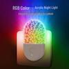 RGB Night Light: Customizable Pattern, Light-Sensitive, Festival Atmosphere Mood Lamp