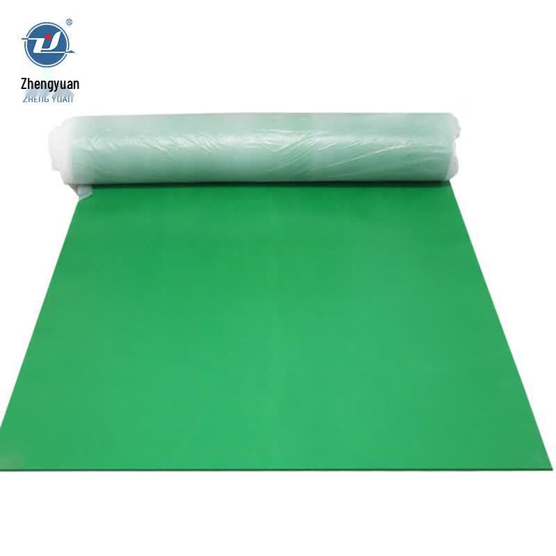 Zhengyuan 5mm 10kV Green Flat Insulating Rubber Mat