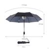 Folding Umbrella Windproof Middle Finger Pattern Print