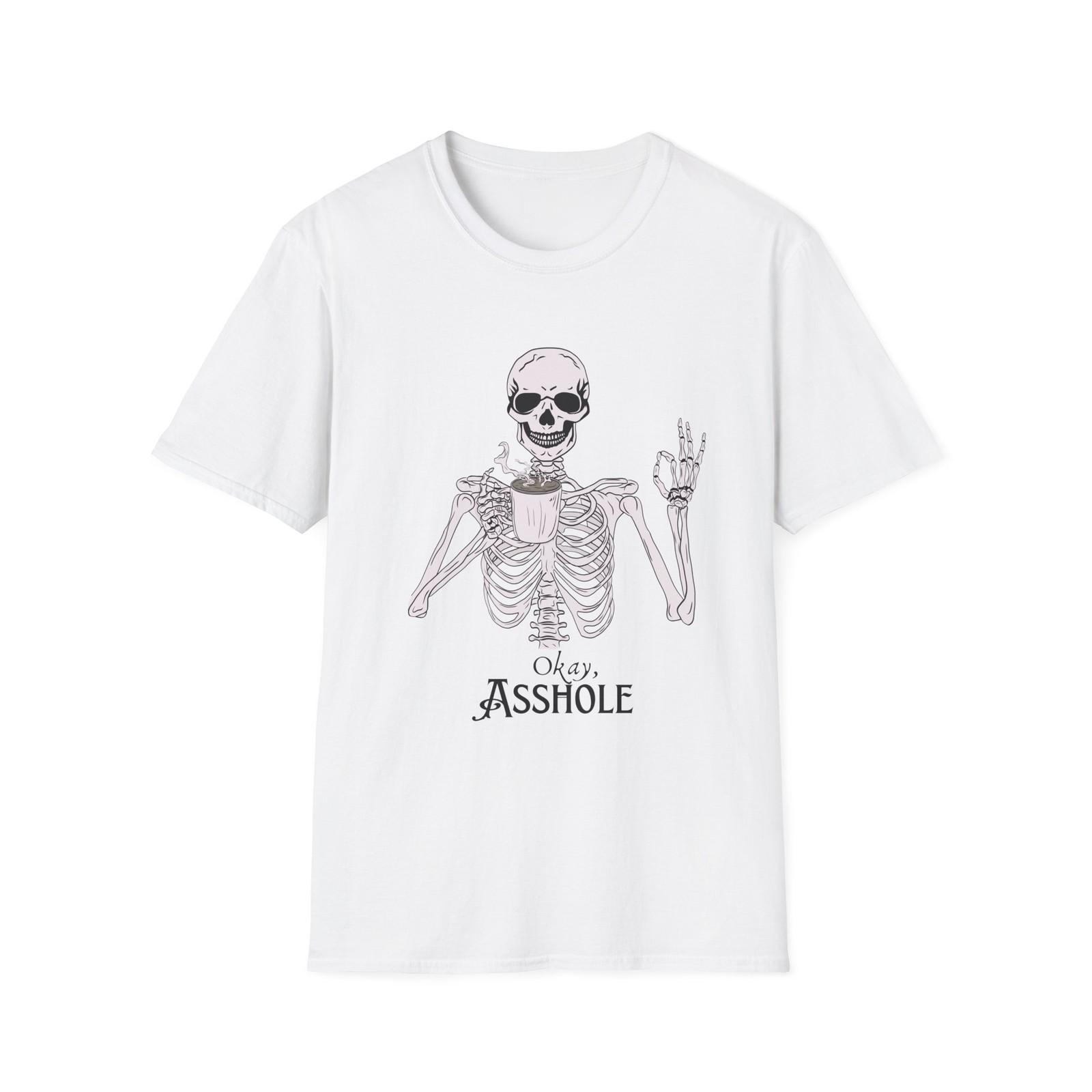 Skeleton Humor T-Shirt, Funny Graphic Tee, Halloween Top, Gift for [...] S разноцветный