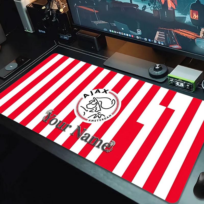 AFC Ajax Custom Name Large Size Mouse Pad Large Gaming Table Cushion Non-slip Laptop Tablet Big Mousepad XXL Mat Mini PC Playmat With Lock Edge