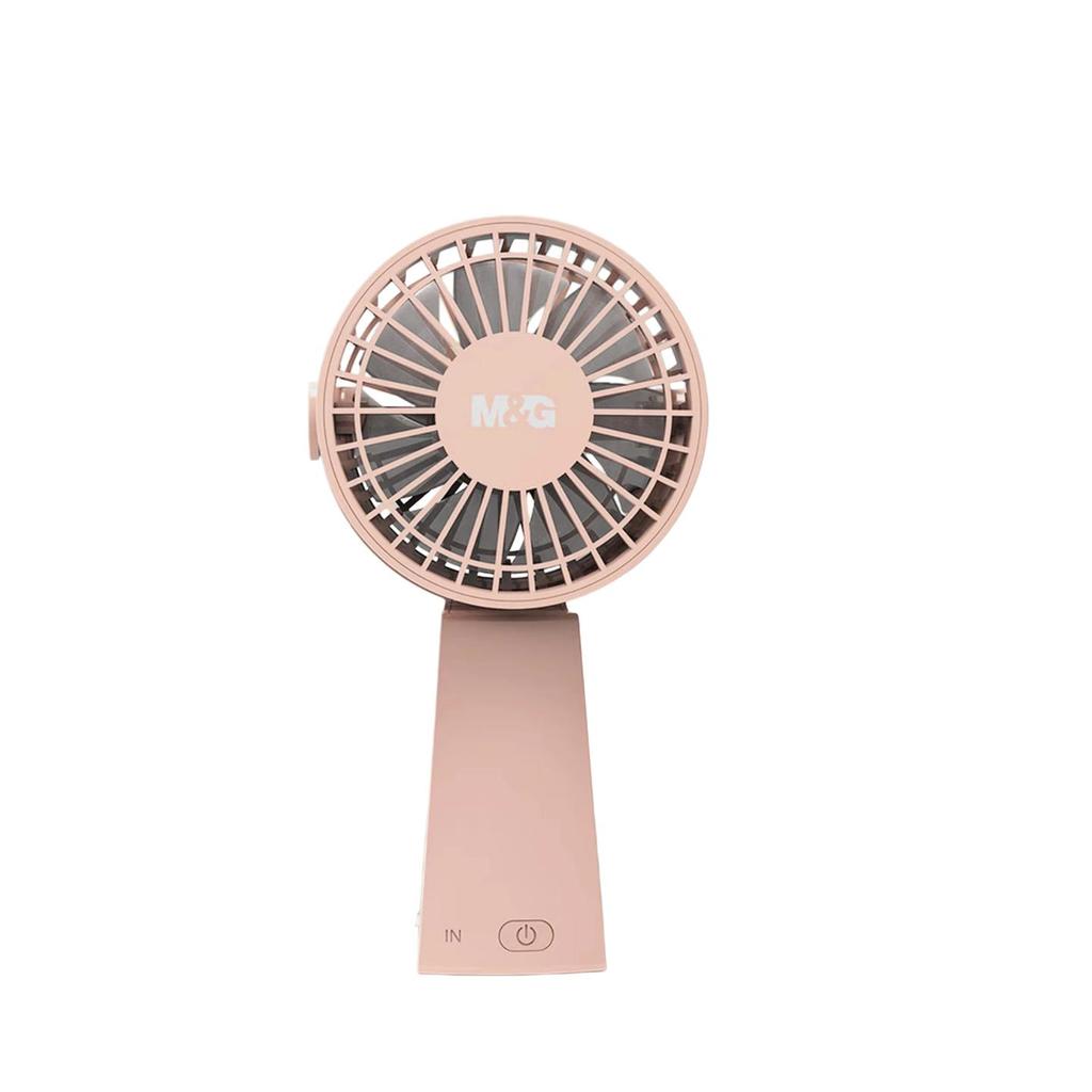 M&G Mini Fan, Desktop Handheld Mini Fan, Portable USB Fan, Summer Quiet Fan Home Office Use, Pink