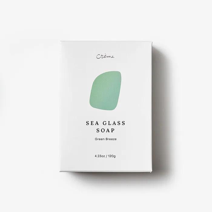 Seaglass soap that resembles the sea_Green Breeze