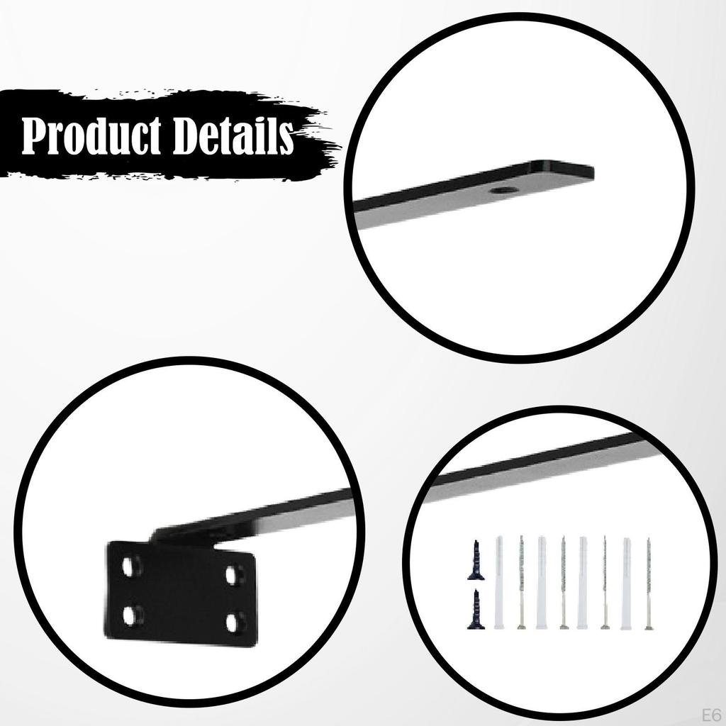 Staffe Decorative in Metallo per Mensole Supporto a Parete Robusto Invisibile Facile